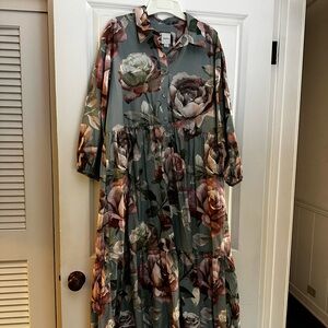 Anthropologie Maeve Bettina Floral Dress